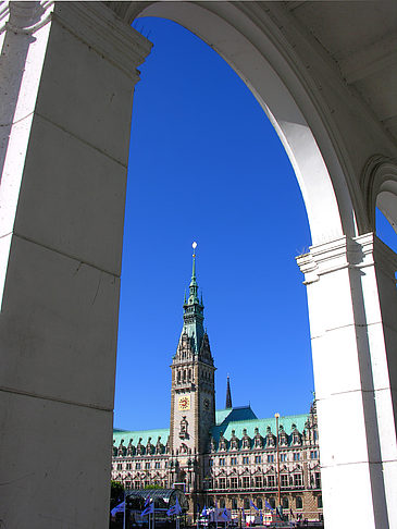 Foto Rathaus und Alster Arkaden - Hamburg