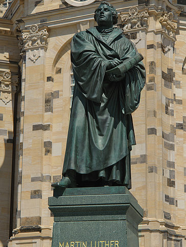 Foto Frauenkirche und Lutherdenkmal - Dresden