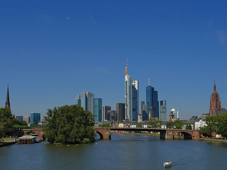 Fotos Skyline von Frankfurt mit Alter Brücke | Frankfurt am Main