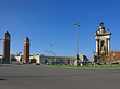 Foto Monumentaler Brunnen im Kreisverkehr