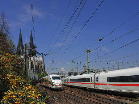 Kölner Dom mit ICE